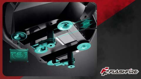Kierownica Gamingowa FLASHFIRE F111 6 Biegów 270°/900° PC PS5 PS4 Switch