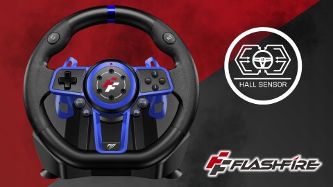 Kierownica Gamingowa FLASHFIRE F111 6 Biegów 270°/900° PC PS5 PS4 Switch