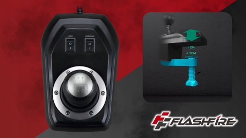 Kierownica Gamingowa FLASHFIRE F111 6 Biegów 270°/900° PC PS5 PS4 Switch
