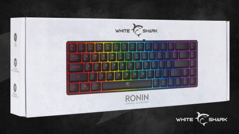 Klawiatura Gamingowa White Shark Ronin Black Membranowa LED 68 klawiszy