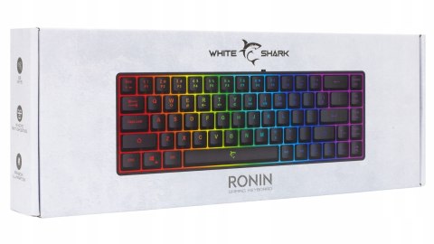 Klawiatura Gamingowa White Shark Ronin Black Membranowa LED 68 klawiszy