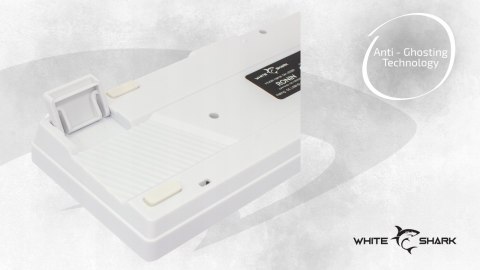 Klawiatura Gamingowa White Shark Ronin White Membranowa LED 68 klawiszy