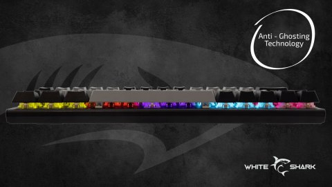 Klawiatura Gamingowa White Shark Wakizashi 2 Mechaniczna Red Switch RGB US