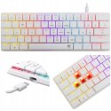 Klawiatura gamingowa White Shark Nagamaki USB Red Switch RGB US Mechaniczna