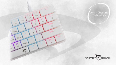 Klawiatura gamingowa White Shark Nagamaki USB Red Switch RGB US Mechaniczna