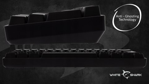 Klawiatura gamingowa White Shark Shinobi 2 Black USB Red Switch RGB US