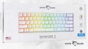 Klawiatura gamingowa White Shark Shinobi 2 White USB Blue Switch RGB US