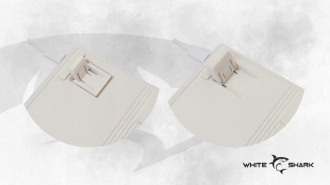 Klawiatura gamingowa White Shark Shinobi 2 White USB Red Switch RGB US