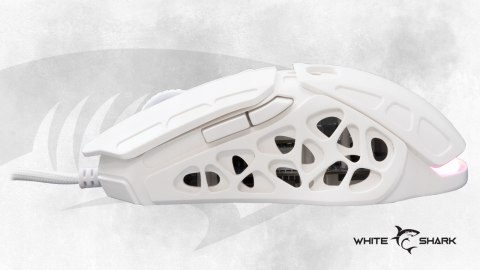 Mysz Gamingowa White Shark Ector White 7200 DPI RGB Biała USB 7 Przycisków