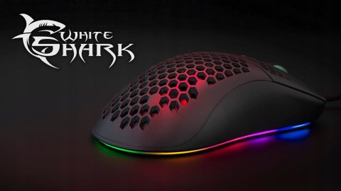 Mysz Gamingowa White Shark Galahad Black 6400 DPI RGB 6D 1,8m USB