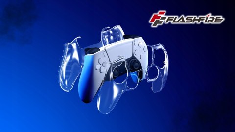 Przeźroczyste Etui Silikonowe na Pad PS5 DualSense FlashFire P801 Obudowa