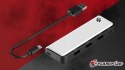 Rozdzielacz Hub USB do PS5 FlashFire AHUB155 - 3×USB-A, 1×USB-C