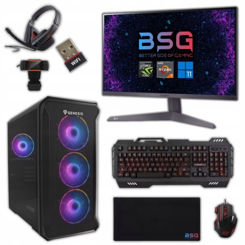 BSG Raptor V6 AMD Ryzen 7 NVIDIA GeForce RTX 3060 32GB DDR4 1000GB SSD Windows 11 Home