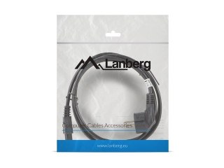 Kabel zasilający Lanberg IEC C5 MIKI Schuko 1.8 m VDE do laptopa czarny