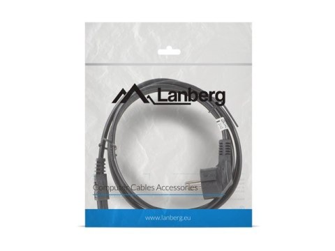Lanberg Kabel zasilający Laptop (MIKI) IEC 7/7 - IEC 320 C5 1.8M VDE czarny