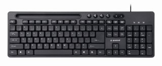 Klawiatura Gembird KB-UM-108 multimedialna przewodowa USB QWERTY UK cicha