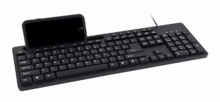 Klawiatura Gembird KB-UM-108 multimedialna przewodowa USB QWERTY UK cicha