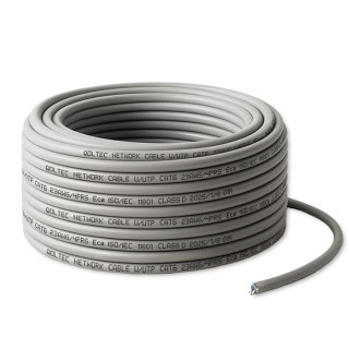 Qoltec Kabel Patchcord sieciowy skrętka UTP | Miedziany Cu | CAT6 | Highspeed 1Gb/s | LAN | 25m | Szary