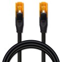 Qoltec Kabel patchcord UTP | kat.6 | 2 x RJ-45 | High speed 1Gb/s | Pozłacane styki | 30m | Czarny
