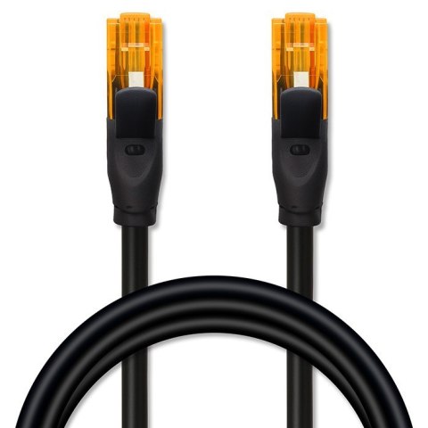 Qoltec Kabel patchcord UTP | kat.6 | 2 x RJ-45 | High speed 1Gb/s | Pozłacane styki | 30m | Czarny