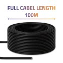 Qoltec Kabel patchcord sieciowy skrętka UTP | CAT6 | High speed 1Gb/s | LAN | 100m | Czarny