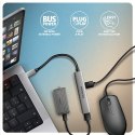 AXAGON HUE-STC HUB 4-portowy 1x USB-A 5Gbps, 2x USB2.0 + 1x USB-C 2.0, 12cm kabel USB-C