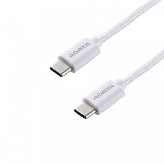 Kabel Adata USB C do USB C 100W 1 m biały szybkie ładowanie USB 2.0 PD QC