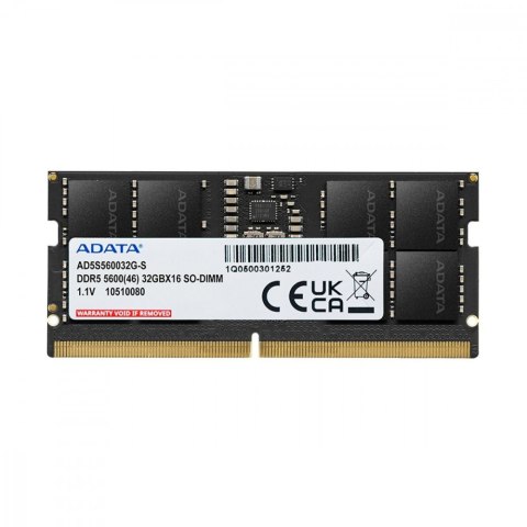 Adata Pamięć do notebooka Premier DDR5 5600 SODIMM 16GB Single Tray