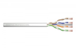 Digitus Kabel teleinformatyczny patchcordowy kat.6A, U/UTP, linka, AWG 26/7, LSOH, 100m, szary, karton