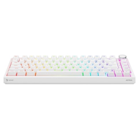 Savio Klawiatura magnetyczna ASTRAL White OUTEMU White jade RGB