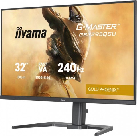 IIYAMA Monitor G-Master 31.5 cala GB3295QSU-B1 QHD,FastVA,240Hz,2xHDMI,DP,400cd,0,4ms, 2xUSB 3.2 , 2xUSB-C, HAS 150, FreeSync Premium -