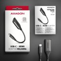 AXAGON RVC-HI2M Adapter aktywny USB-C -> HDMI 2.0 4K/60Hz Aluminum, 25cm kabel
