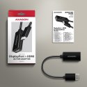 AXAGON RVD-HI20N Adapter aktywny DisplayPort -> HDMI 1.4, 4K/60Hz, kabel 15cm
