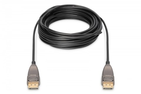 Digitus Kabel połączeniowy hybrydowy AOC DisplayPort 1.4 8K/60Hz UHD DP/DP M/M 15m Czarny