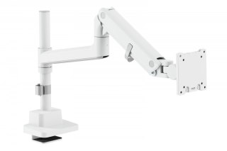 Digitus Ramię biurkowe pojedyncze z zaciskiem i sprężyną gazową 1x LCD max. 57" 27kg, VESA: 75x75, 100x100, białe