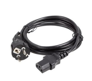 Lanberg Kabel zasilający CCE 7/7 - IEC 320 C13 2M VDE prosty czarny