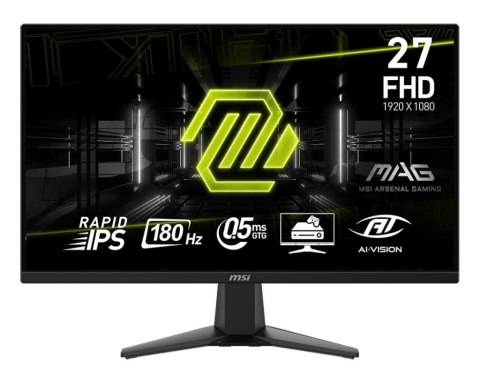 MSI Monitor 27 cali MAG 275F LED/FHD/Flat/180Hz/czarny