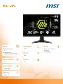 MSI Monitor 27 cali MAG 275F LED/FHD/Flat/180Hz/czarny