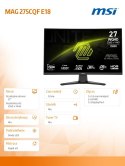 MSI Monitor MAG 275CQF E18 27 cali LED/WQHD/LED/Curved/180Hz/czarny