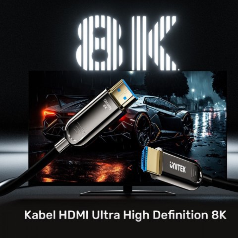 Unitek Kabel optyczny HDMI 2.1 AOC 8K 120Hz 3m; C11085GY03-3M