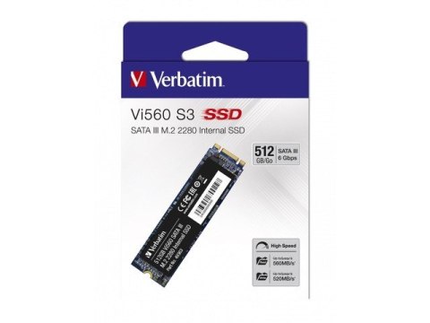 Verbatim Dysk wewnętrzny VI560 S3 SSD 512GB M.2 2280 SATA 49363