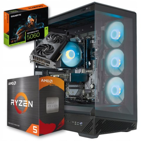BSG Striker V20 AMD Ryzen 5 NVIDIA GeForce RTX 5060 16GB DDR4 512GB SSD (M.2) Windows 11