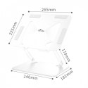 Media-Tech Podstawka pod laptopa, regulowana, ergonomiczna 10-17 cali LAPTOP STAND MT2661W (biała)