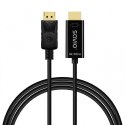 Savio Kabel Display Port do HDMI CL-189 4K 60Hz, 1,5m