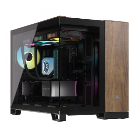Corsair Obudowa 2500X mATX Mid Tower Czarny/Orzech drewno