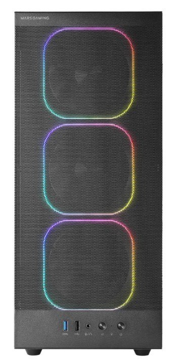 TACENS Obudowa MARS MC-NEBULA BLACK ATX 4xARGB fans