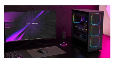 TACENS Obudowa MARS MC-NEBULA BLACK ATX 4xARGB fans