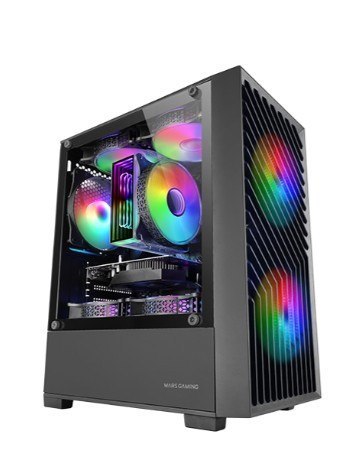 TACENS Obudowa MARS MC-VORTEX BLACK mATX 3xFRGB fans