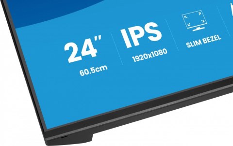 IIYAMA Monitor 23.8 cala XB2493HSU-B1 IPS.HDMI.DP.2x2W.USBx2, 350cd,1500:1, HAS 150/PIVOT