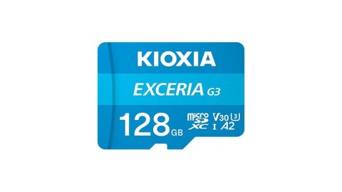 Kioxia Karta pamięci microSD 128GB Gen3 UHSI U3 V30 adapter Exceria